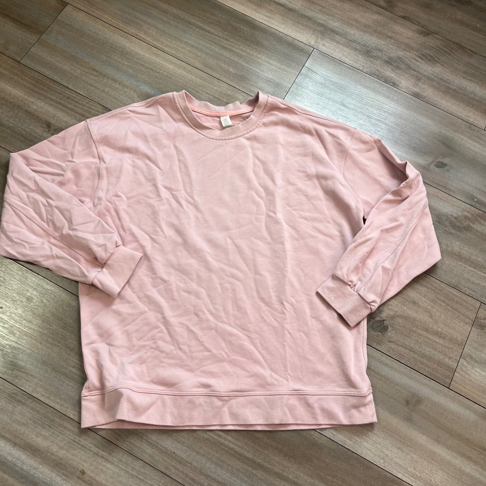 Lululemon Perfectly Oversized Crew Pink Peony Sweatshirt Size 10